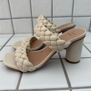 A New Day White Braided Sandals